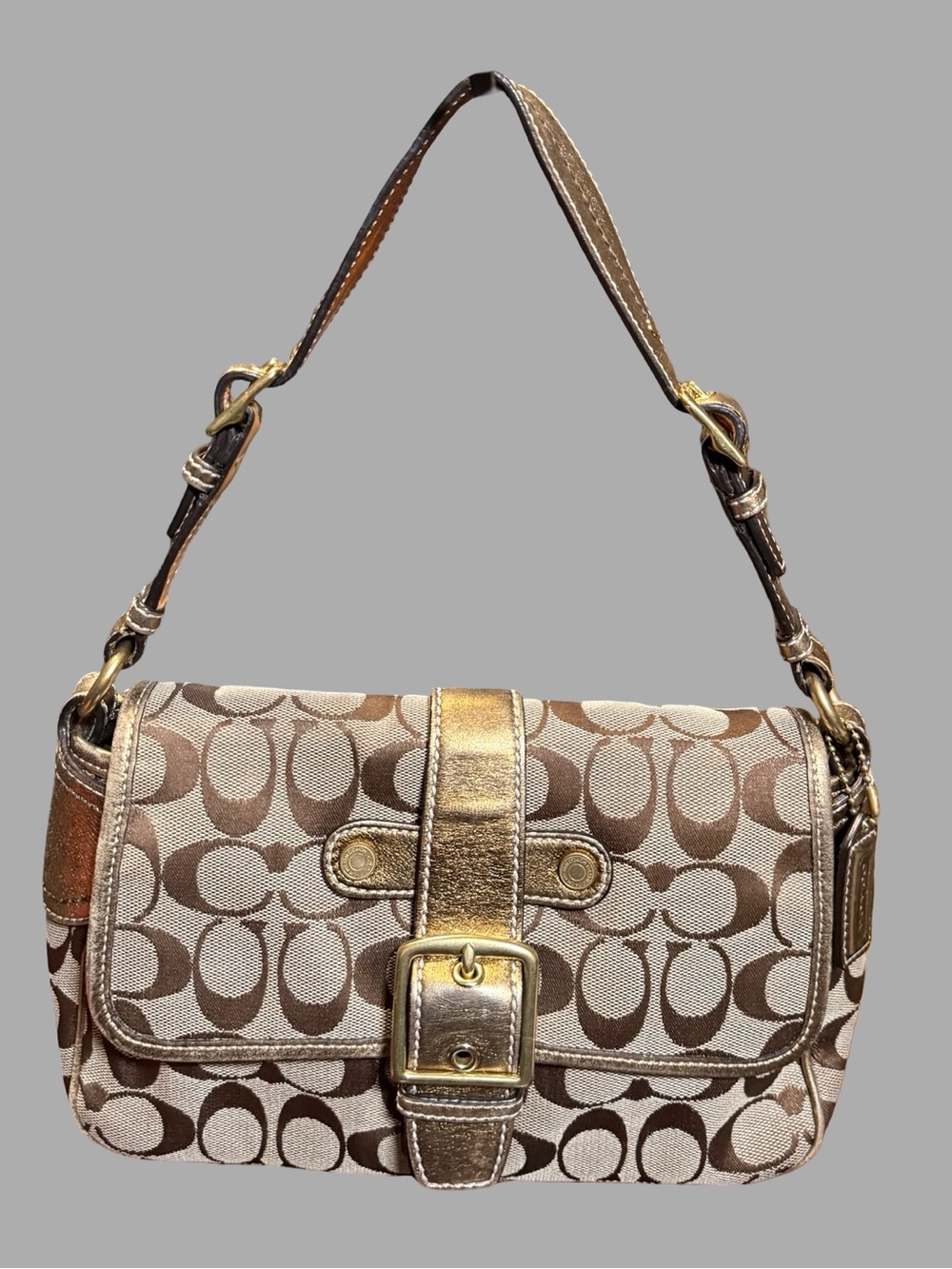 Vintage Y2K Coach Signature Shoulder Bag (#1482)